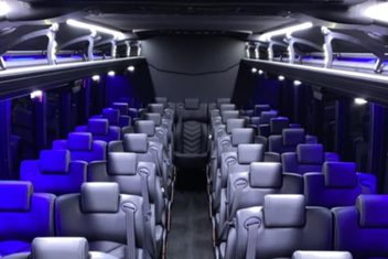 Deerfield Beach Charter Bus Interior