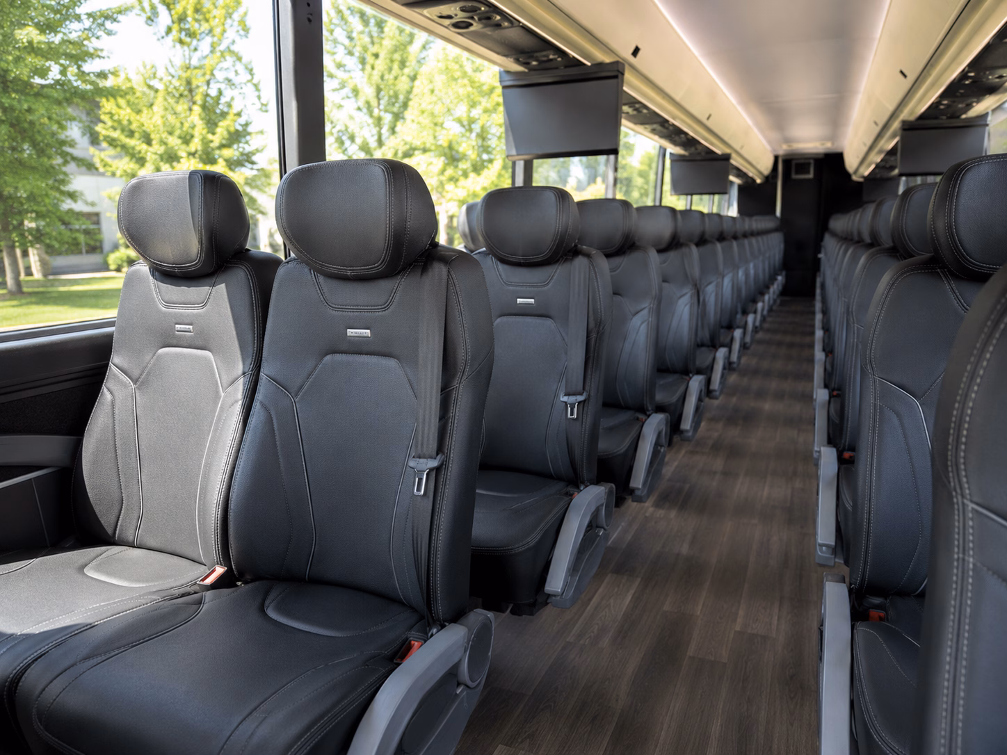 deerfield beach charter bus rental interior